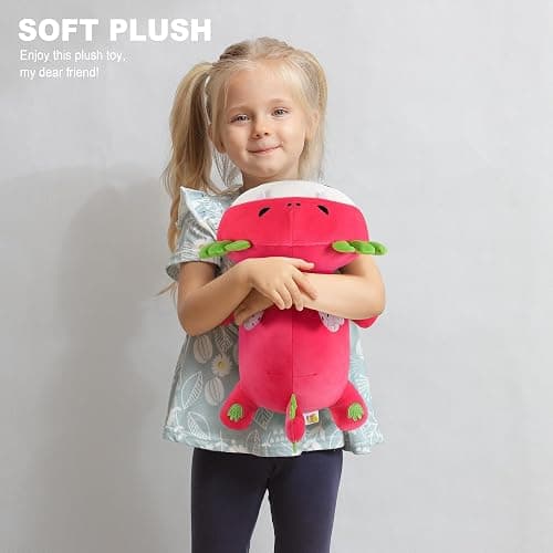 Onsoyours Cute Axolotl Dragon Fruit Plush, Soft Stuffed Animals Axolotl Pitaya Plush Pillow, Kawaii Plushie Toy for Kids (Axolotl Dragonfruit B, 13") thumbnail 5