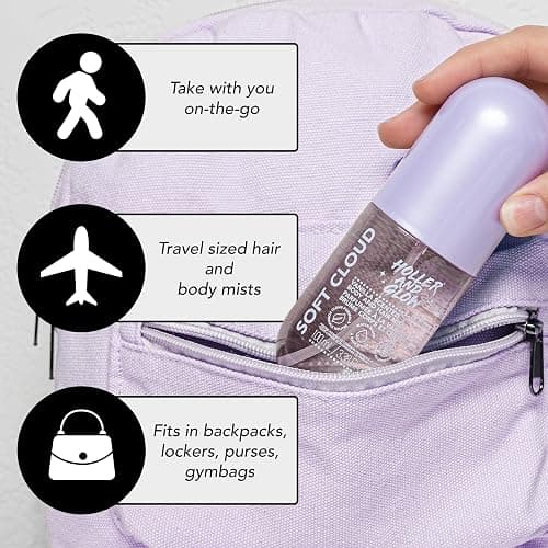 Holler And Glow Mood Boosting Soft Cloud Body & Hair Mist, Body Spray, Teen Girls Spritz, Long Lasting, Vanilla, Sweet Scented, Water Based Fragrance For Tweens, Clean & Gentle Formula, 3.38 Fl Oz thumbnail 6