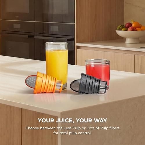 Ninja NeverClog Cold Press Juicer | Powerful Electric Slow Masticating Juicer with Pulp Control | XL Capacity | 24 oz. Juice Jug & 36 oz. Pulp Container | Dishwasher Safe | Gray | 150W | JC151​SL thumbnail 5