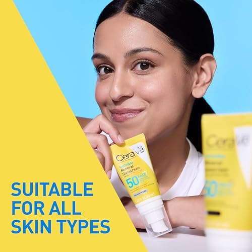 CeraVe Invisible Mineral Sunscreen SPF 50, Face Sunscreen for Sensitive Skin With Zinc Oxide & Titanium Dioxide, Vitamin E + Niacinamide + Ceramides, Oil Free, Travel Size 1.62 oz thumbnail 11