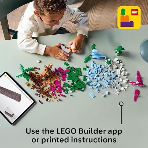 LEGO Classic Creative Dinosaurs Set, Building Toys for Kids, Assorted Bricks for Imaginative Play, Includes T. Rex, and Triceratops Dino Figures, Birthday Gift for 5 Plus Year Old Boys and Girls 11041 thumbnail 2