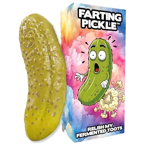 DR DINGUS Farting Pickle Toy - +100 Unique Farts - Hilarious Laughs - Novelty Gag Gift for Friends Family Coworkers Office Students Classroom - Image 1