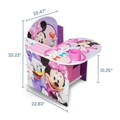Delta Children Chair Desk With Storage Bin, Disney Minnie Mouse thumbnail 2