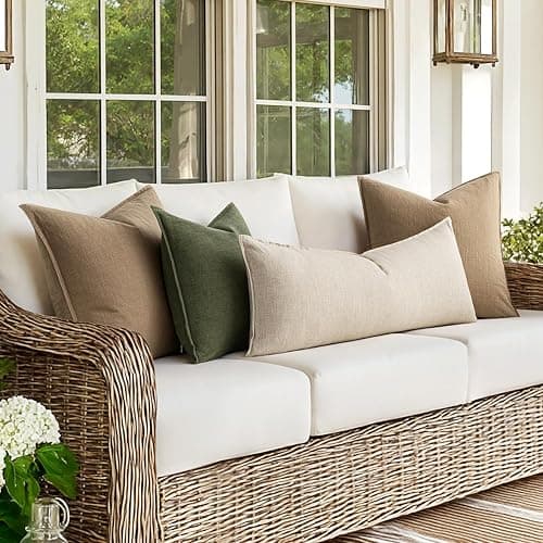 MIULEE Decorative Long Lumbar Throw Pillow Cover for Bed 14x36 Natural Beige Boho Farmhouse Neutral Couch Pillowcase Pack of 1 Accent Modern Sofa Cushion Livingroom Home Decor (Covers Only) thumbnail 6