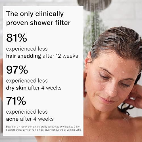 THE JOLIE FILTERED SHOWERHEAD with Shower Filter System- High Pressure Showerhead, Hair and Skincare Accessory to Improve Beauty and Personal Care Routine (New Modern Chrome) thumbnail 7