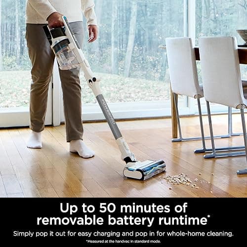 Shark PowerPro Flex Reveal Plus Cordless Vacuum, FloorDetect & Dirt-Reveal Technology, HEPA Filter, for Carpets & Hard Floors, Up to 50-Minute Runtime, Powerful Pet Hair Pickup, Java, IZ382H thumbnail 6