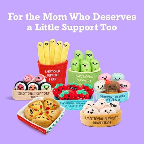 Emotional Support Pickles by Relatable, Cuddly Stuffed Animals and Toys, Squishy Toys and Plushies, Perfect Funny Pickle Gifts for Loved Ones of All Ages, Includes 5 Plushies with Carrying Basket thumbnail 3