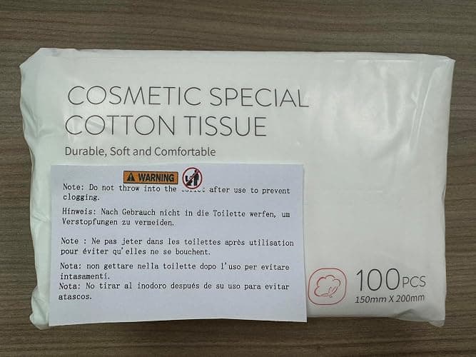 Disposable Face Towel, BIEWO Cotton Tissue Soft Dry Wipes for Women, Simple Cleaning Facial Tissues Dry Wet Dual Portable Use for Sensitive Skin & Baby & Makeup Remover & Personal Care (2 PACK=200PCS) thumbnail 10