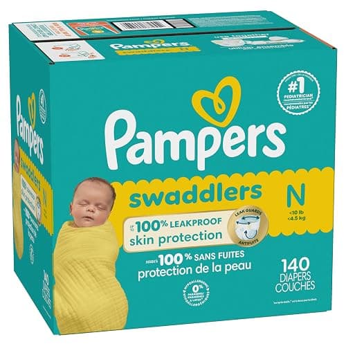 Pampers Baby Diapers - Swaddlers - Size 0, 140 Count, Ultra Absorbent Disposable Newborn Diaper thumbnail 14