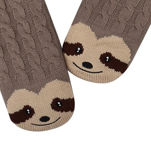 Jeasona Women’s Fuzzy Slipper Socks with Grippers Gifts for Women Warm Cozy thumbnail 4