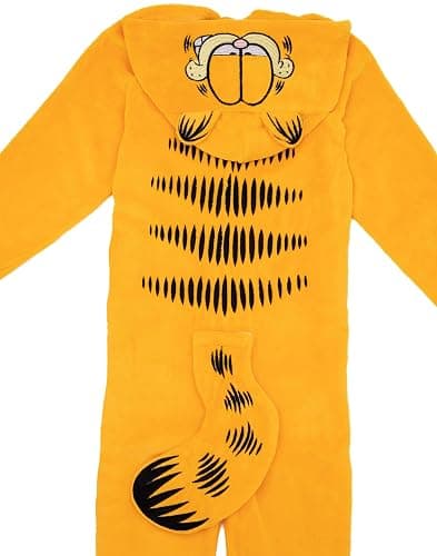 Garfield Kids Onesie | Orange Novelty Cat All in One Loungewear Outfit For Boys & Girls | Character Sleepwear Bodysuit thumbnail 4
