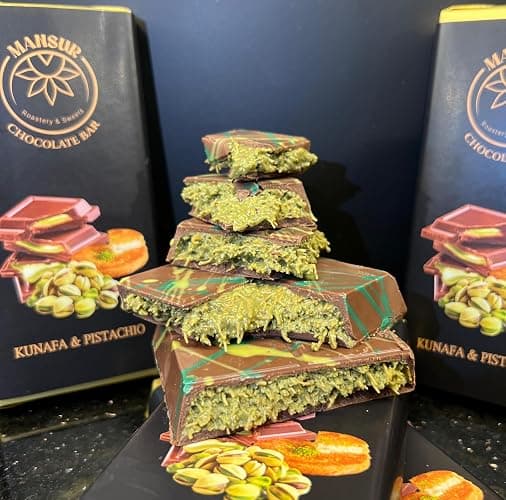 Viral DUBAI Chocolate | Large Size 6.7 oz (190g), Milk Chocolate Bar, Pistachio Knafeh Flavor by MANSUR Est. 1891 | Ideal for Christmas, Birthdays, Easter, Anniversaries, Thanksgiving & Special Treats - Image 1