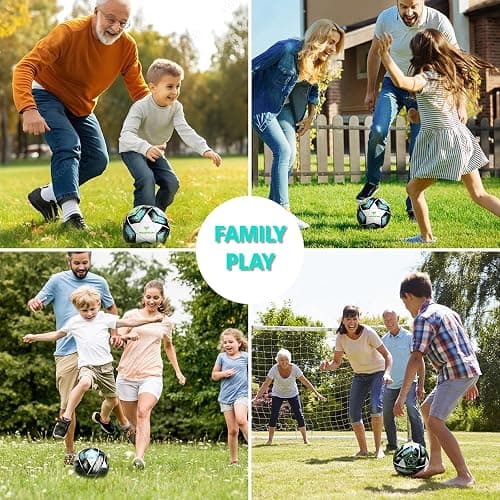 MGZFEZN Soccer Ball Size 5&Size 3 for Youth and Adults,Indoor Training Practice Soccer Ball,Gift Idea for Kid with 1 Pump 1 Net Bag and 2 Needle thumbnail 7