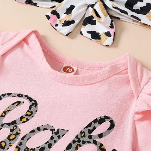 MIEKISA Baby Clothing Girls Romper and Shorts Outfit Infant Pants Sets thumbnail 3