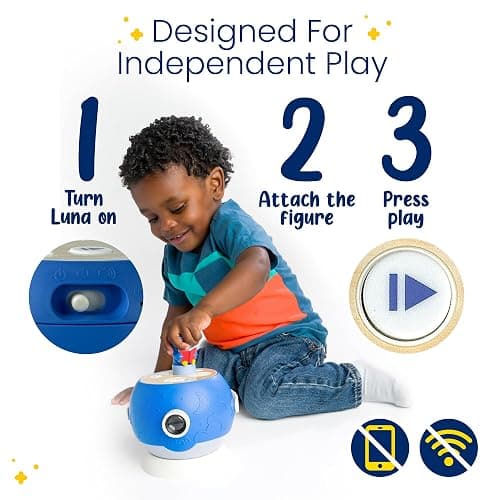 LUNA STORYTIME Angel Figurine Cartridge – Projects 6 Bible Stories and 5 Songs, Over 30 Minutes of Audio Content | Gift and Toy for Ages 3+ thumbnail 4