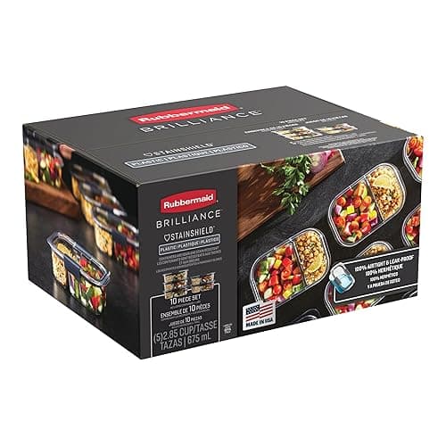 Rubbermaid Brilliance Meal Prep Containers