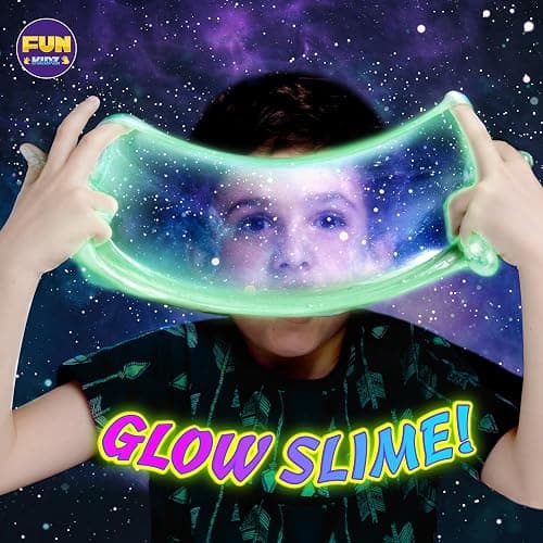 Toy Galaxy Slime Kit for Boys Girls 10-12, FunKidz Ultimate Metallic Slime Making Kit for Kids Ages 8-10 D.I.Y. Glow, Galactic, Fun Slime Gifts thumbnail 7