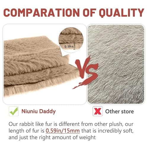 Niuniu Daddy Weighted Dog Stuffed Animals for Anxiety, 3.3lb Weighted Plush Dog Toy Pillowfort for Adults Kids Girls Boys, Large Stuffed Puppy Plush Pillow as Gift for Valentine Include Bag Sticker thumbnail 7