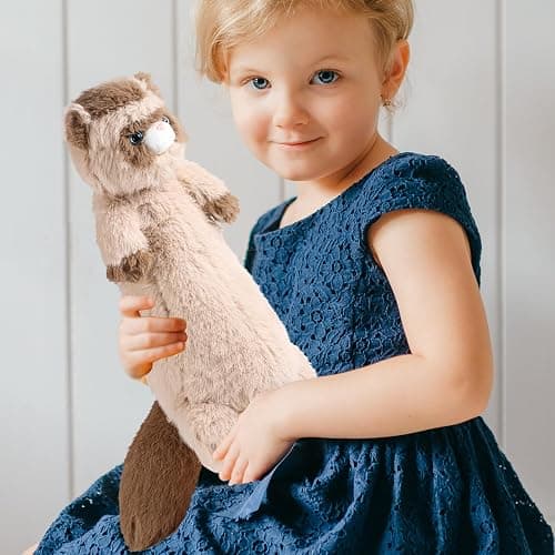 ZJoey 20.5 Inch Ferret Plush Stuffed Animal Long Cute Ferrets Pillow Soft Doll Stuffed Cute Toys Animals Lover Gift Kid Birthday Holiday Party Favor(Brown Ferret) thumbnail 6