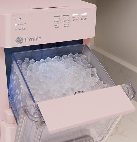 GE Profile Opal Mini Nugget Ice Maker, Chewable Ice in 5 min, 36 lbs/Day | Soft Pebble Ice, Top Fill Water Reservoir, WiFi & App Control, Portable & Compact, 1 Pack Descaler & Scoop Included thumbnail 12