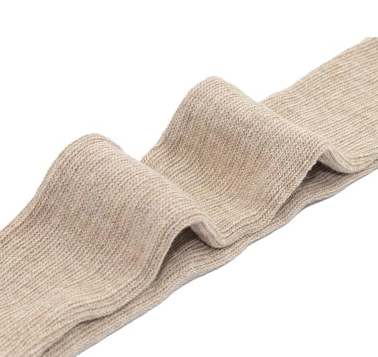 Vpogn 4 Pack Women Cotton Knit Boot Socks Knee High Socks Stockings with Lace Trim (Beige, Dark Grey, Black, Brown) thumbnail 2