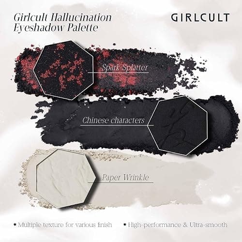 GIRLCULT 4-Color Eyeshadow Palette - Highly Pigmented Matte & Glitter Long-Lasting Eyeshadow Quad, Blendable Radiant Finish with Built-in Mirror for Precision Application #50 thumbnail 4