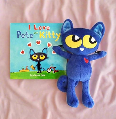 MerryMakers Pete the Kitty Plush Doll, 8.5-Inch thumbnail 2