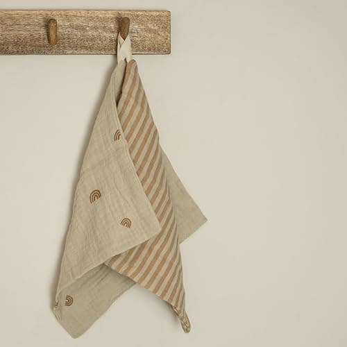 Minifolk Set of 5 Washcloths/Mini Muslins | 100% Cotton | 22x22cm | Desert Set thumbnail 8