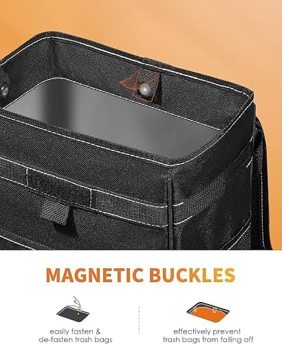 HOTOR Car Trash Can - Leak-Proof Car Organizer and Storage Bag for The Back/Front/Console of Any Cars,Sedans, SUVs & Trucks Easy-to-Install Car Accessory Interior thumbnail 3