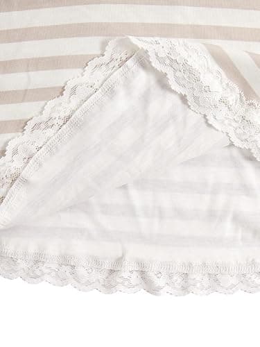 SOLY HUX Womens Y2K Lace Cami V Neck Sleeveless Striped Shirt Spaghetti Strap Camisole Gothic Tops thumbnail 4