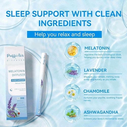 Herbal Diffuser Duo with Melatonin, Guarana & More丨Day & Night Harmony Duo for Calm Sleep & Energy Boost Support - 600 Uses Per Stick thumbnail 4