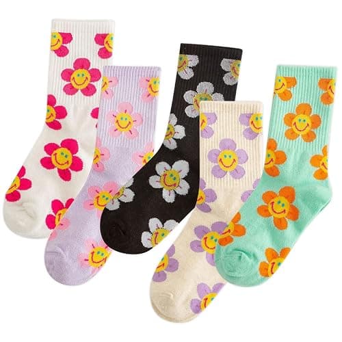 IIG 3-6 Pairs Womens Cute Animal Patterned Funny Novelty Cotton Crew Socks - Image 1