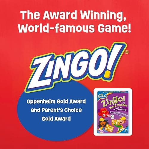 ThinkFun 7706-T Zingo Word Builder Early Reading Game - Award Winning Game for Pre-Readers and Early Readers thumbnail 3