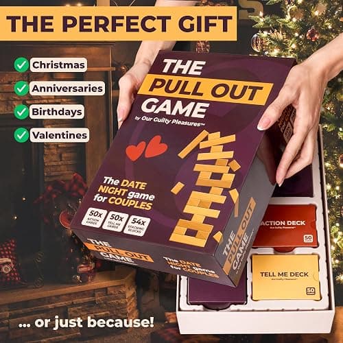 The Pull Out Game - Flirty Date Night Game for Couples, Romantic Block Tower with 100 Cards, 50 Action & 50 Tell Me - Perfect for Any Relationship or Valentines Day Gift thumbnail 6