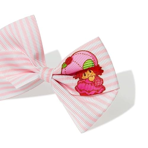 LUV HER Strawberry Shortcake Alligator Hair Clips for Kids – 7-Pack Non-Slip 4-Inch Hair Bows – Girls Hair Accessories with Sweet Character Prints – Ages 3+ – Non-Toxic Material thumbnail 5