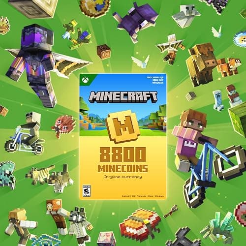 Minecraft: Minecoins Pack: 8800 Coins [Digital Code] - AMAZON EXCLUSIVE thumbnail 2