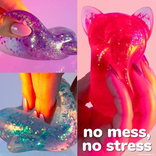 Original Squishmallows™ SLIMYGLOOP Purple Gelli Gels, Slow Rising Sensory Squeeze Toy with Glitter, Gel Filled Fidget Toys thumbnail 4
