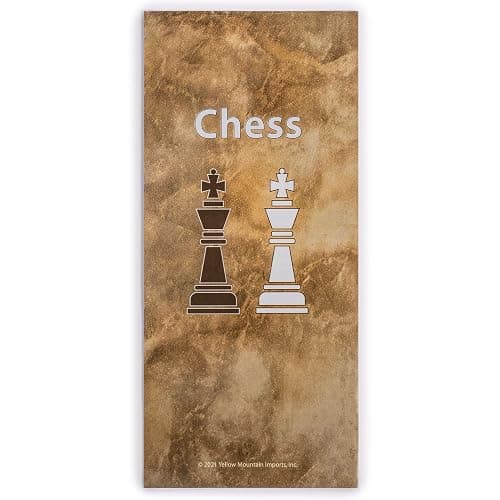 Yellow Mountain Imports Magnetic Portable Medium Chess Board Game Set (24.8 centímeters) - Travel Chess Set with Folding Board and Felt-Bottom Chessmen thumbnail 9