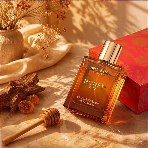 Bellavita Luxury Honey Oud Eau de Parfum | 100 ml (3.4 fl.oz.) | Perfume for Men and Women | Sweet Honey, Bergamot, Oud, and Amber Notes | Women's Day Special thumbnail 9