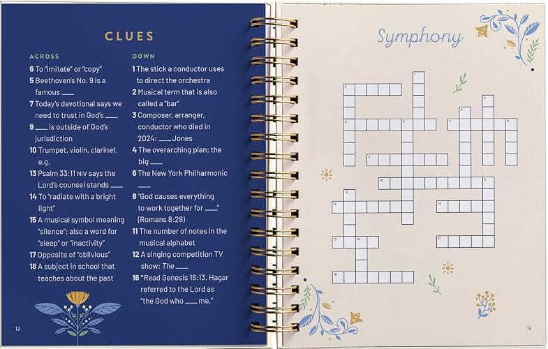 Devotional Crossword Puzzle Book: Daily Moments with God (Large Print) thumbnail 4
