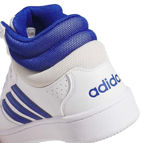 adidas Mens Hoops Mid Classic Lace Up Sneakers Shoes Casual - Blue, White thumbnail 5