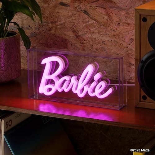 Paladone Barbie Logo LED Neon Pink Sign, Officially Licensed Barbie Merchandise and Room Decor thumbnail 7