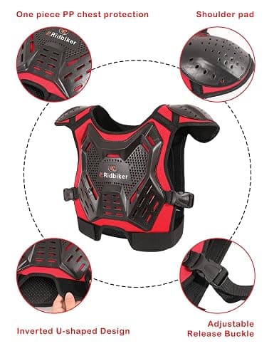 Kids Dirt Bike Gear Motocross Chest Protector Motorcycle Protective Gear Armor Vest Knee Guards Elbow Pads Dirt Bike Riding Gear for Baby Biker ATV thumbnail 2