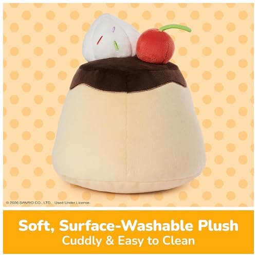 GUND Sanrio Gudetama The Lazy Egg Stuffed Animal, Flan Gudetama Plush Toy for Ages 1 and Up, 9” thumbnail 5