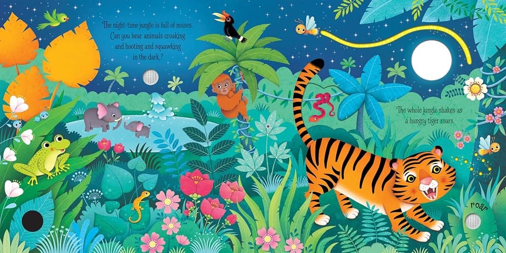 Jungle Sounds: An Interactive Usborne Book About Rainforest Animals for Children (Ages 3-5) (Sound Books) thumbnail 3