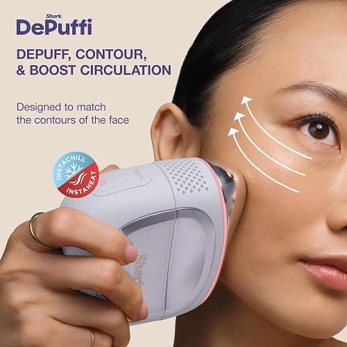 Shark FacialPro Glow at-Home Hydro-Powered Facial System with DePuffi Hot & Cold Therapy – Professional Spa Skincare Device for Pore Cleansing, Hydration, & Radiant Glow, Lilac, FH320PL thumbnail 4