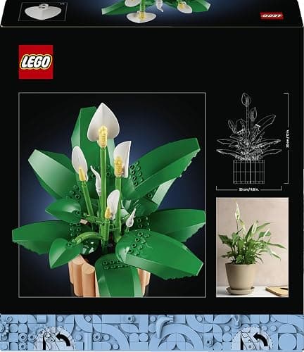 LEGO Botanicals Friedenslilie - Set mit Kunstpflanze für Erwachsene - mit künstlicher weißer Blüten und Knospen für DIY Deko - Geschenkidee für Frauen - 11504 thumbnail 11