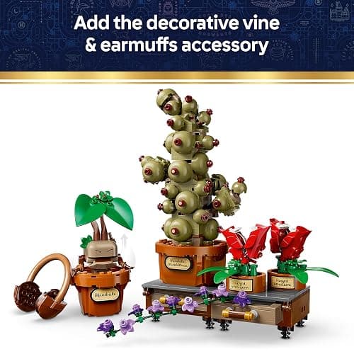 LEGO Harry Potter Hogwarts Herbology Plants - Interactive Toy incl. Artificial Potted Plants w/Flowers - Kids' Room Decor - Gift for 12+ Year Old Girls, Boys & Teenage Fans - 76474 thumbnail 5