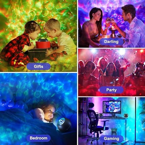 Galaxy Projector for bedroom, 20Colors Galaxy Light Projector for Bedroom, 15White Noise Led Lights for Bedroom Lights, HiFi Bluetooth Speaker,Remote&Timer Ceiling Projector Room Lights for Kids Adult thumbnail 8
