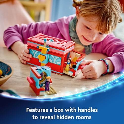 LEGO ǀ Disney Snow White’s Jewelry Box, Snow White and The Evil Queen Mini Doll Figures, Building Toy for Kids, Birthday Gift for 6 Years Old Girls and Boys, Play Disney Bracelet, 43276 thumbnail 2